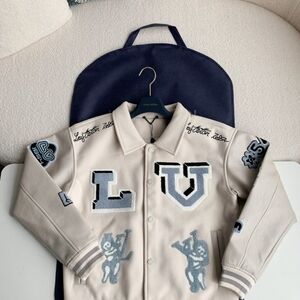 Louis Vuitton Beige Varsity Jacket